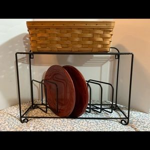 Longaberger Wrought Iron Plate Rack